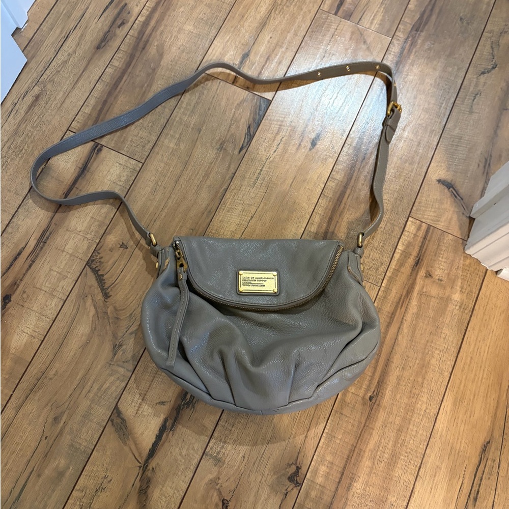 Marc Jacobs Gray Leather Shoulder Bag